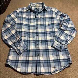 L L Bean Cotton Plaid Flannel Womens Size Small Regular